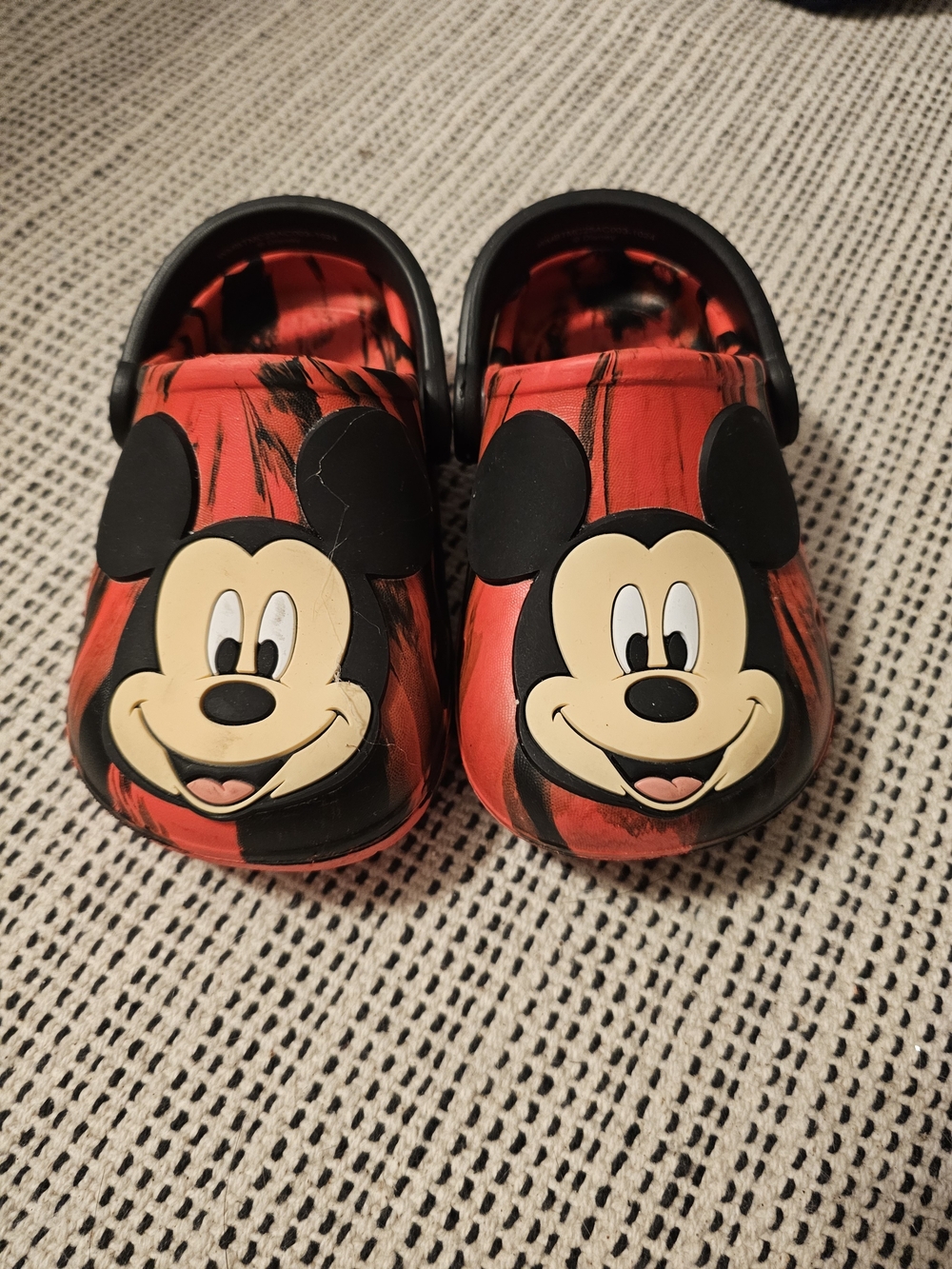 Disney Mickey Mouse Red and Black Kids Clog Sandals